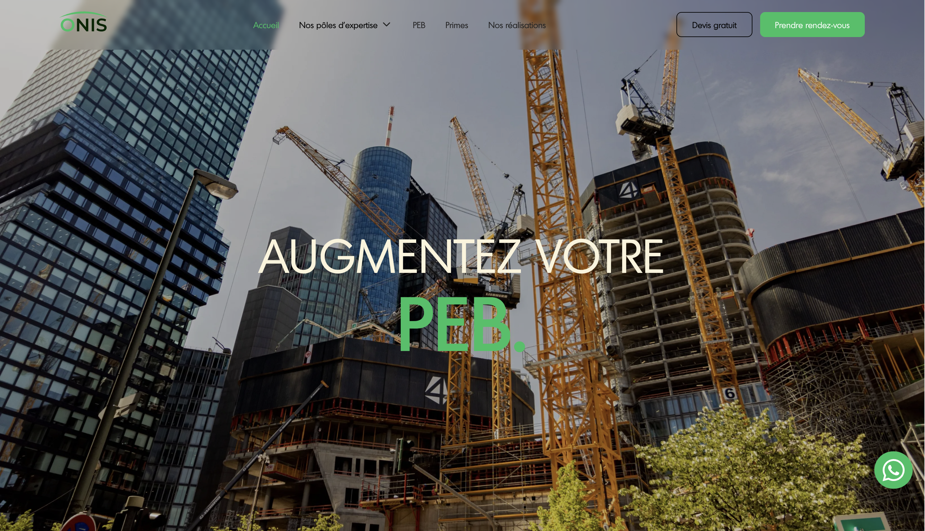 Création du site vitrine d'ONIS